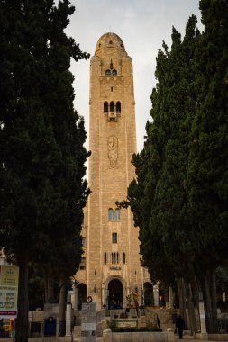 Doğal görünümü şehrin güzel Jerusalem, İsrail