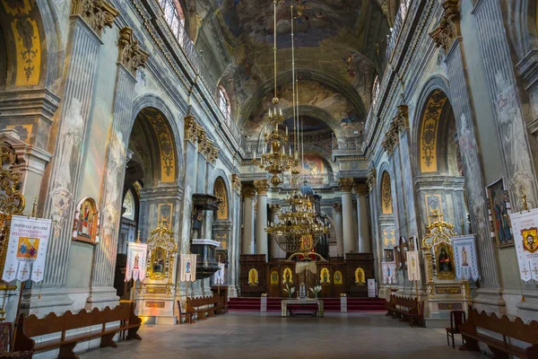 Bela Arquitetura Lviv Ukrane Lugar Religioso — Fotografia de Stock