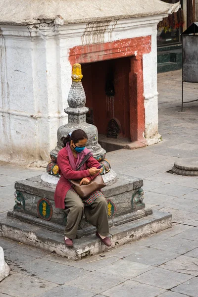 Κατμαντού Νεπάλ Μαΐου Οδός Κατμαντού Νεπάλ Θέα Στο Δρόμο Της — Φωτογραφία Αρχείου