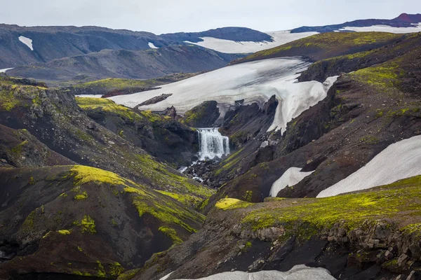 Prachtige Berglandschap Natuurpark Thorsmork Ijsland — Stockfoto