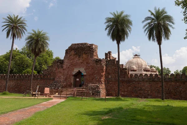 Paysage Urbain Avec Les Gens Capitale Indienne Ville Delhi — Photo