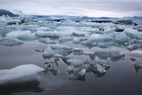 Icebergs Lagoa Geleira Islândia Ekulsarlon — Fotografia de Stock