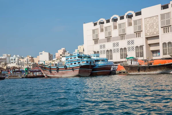 Dubai Förenade Arabemiraten Januari Traditionell Abra Färjor Januari 2014 Dubai — Stockfoto