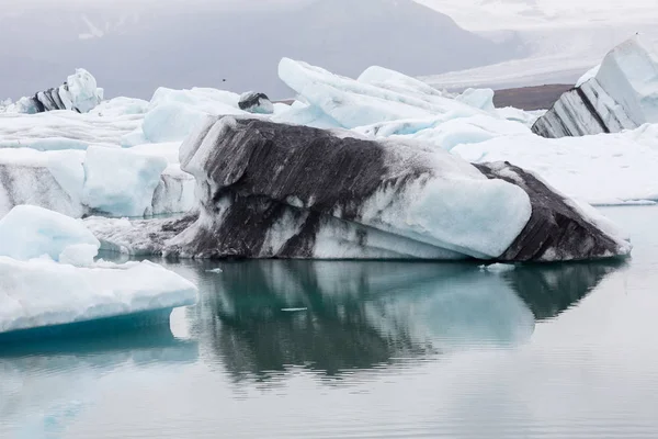 Iceberg Nella Laguna Dei Ghiacciai Islanda — Foto Stock