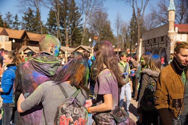 Ucrânia Kharkiv Pessoas Evento Holi — Fotografia de Stock