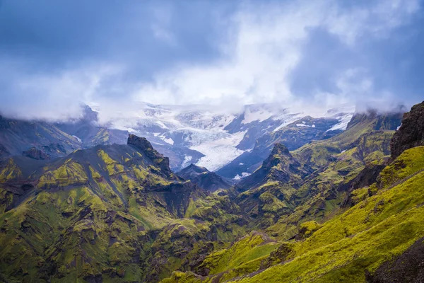 Hermoso Panorama Montaña Parque Nacional Thorsmork Islandia — Foto de Stock