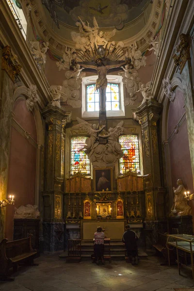 Bela Arquitetura Lviv Ukrane Lugar Religioso — Fotografia de Stock