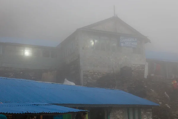 Áthaladó Nepál Városnézés Során Nappal Tekintettel Építészet Épületek Dél Ázsiában — Stock Fotó