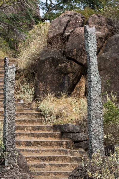 Escaleras Que Conducen Templo Lord Bhakthavatsaleswarar — Foto de Stock
