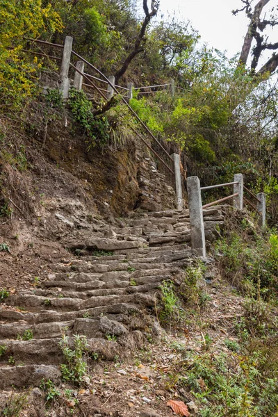 Passi Sulla Pista Campo Base Annapurna Nepal — Foto Stock