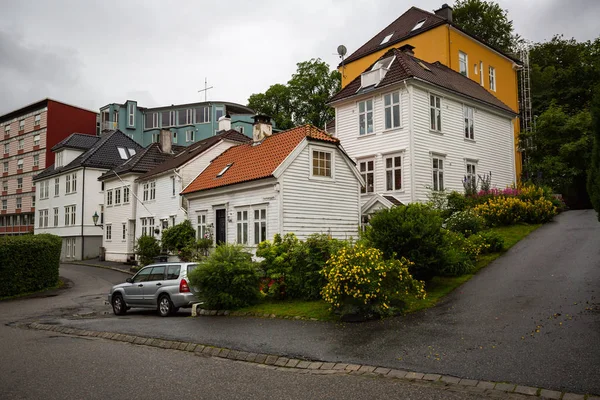 Bergen Noruega Julio Calles Bergen 2016 Bergen Noruega Una Calle — Foto de Stock