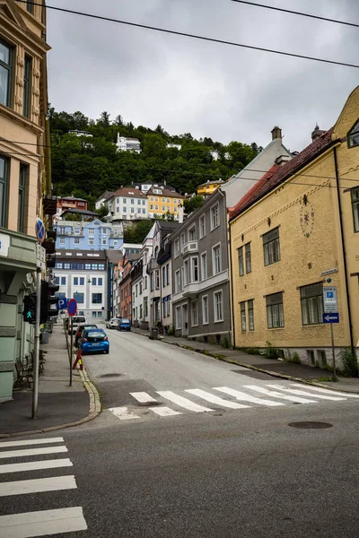 Bergen Noruega Julio Calles Bergen 2016 Bergen Noruega Una Calle — Foto de Stock