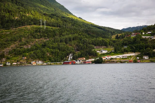 Panorama Von Sognefjord Sommer — Stockfoto