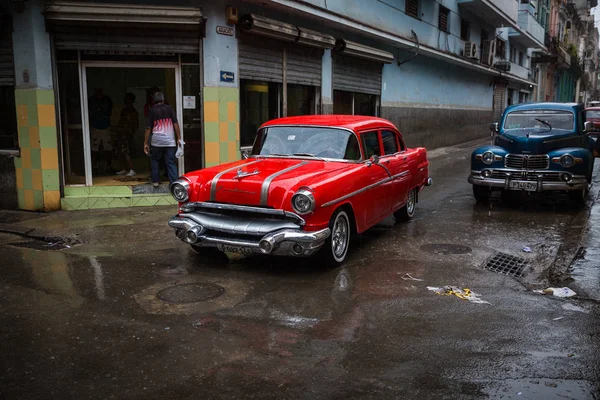 Habana Kuba Januar Altes Auto Januar 2018 Habana Kuba Altes — Stockfoto