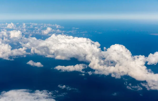 Nubes Ventana Del Avión Pasajeros — Foto de Stock