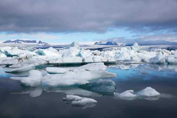 Eisberge Der Gletscherlagune Island Ekulsarlon — Stockfoto