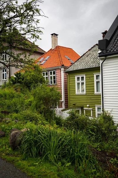 Una Hermosa Calle Antigua Bergen — Foto de Stock