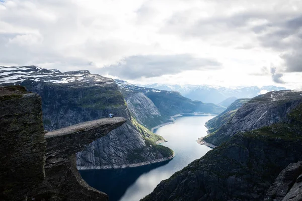 Increíble Vista Del Cañón Noruega — Foto de Stock