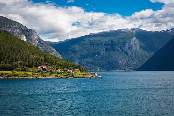 Panoramma의 Sognefjord 여름에 — 스톡 사진
