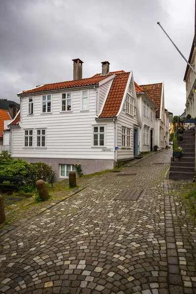 Una Hermosa Calle Antigua Bergen — Foto de Stock