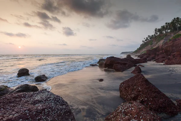 Indian Ocean Sunset Varkala Kerala India — Stock Photo, Image