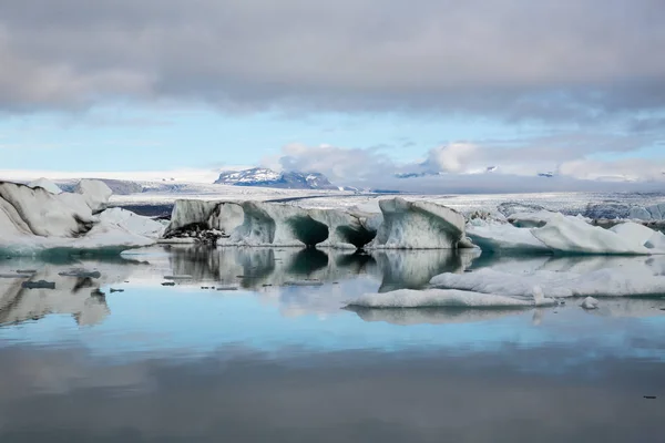 Ijsbergen Lagune Gletsjer Ijsland Ekulsarlon — Stockfoto