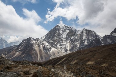 parça güzel görünümünden herhangi bir zamanda Saha Kampı, Himalayalar için