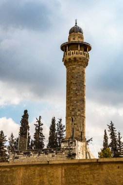 Doğal görünümü şehrin güzel Jerusalem, İsrail