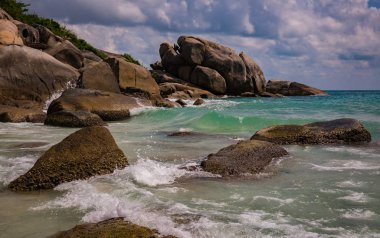 güzel deniz kıyısında, Koh Samui, Tayland