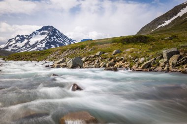güzel manzara Milli Parkı Jotunheimen, Norveç