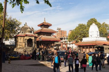 Katmandu, Nepal-Mart 16: Katmandu, Nepal Durbar Meydanı 16 Mart 2015 '. Durbar Kare Kathmandu tarihi merkezinde.