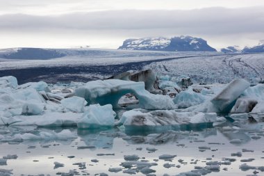 Buzdağı buzul lagün İzlanda'da 