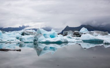 Buzdağı buzul lagün İzlanda'da 