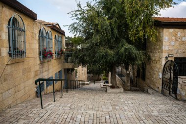 Doğal görünümü şehrin güzel Jerusalem, İsrail