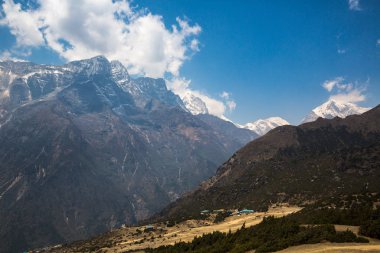 parça güzel görünümünden herhangi bir zamanda Saha Kampı, Himalayalar için