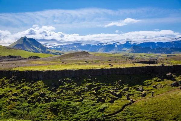 Viaggiando Attraverso Attrazioni Luoghi Islanda — Foto Stock