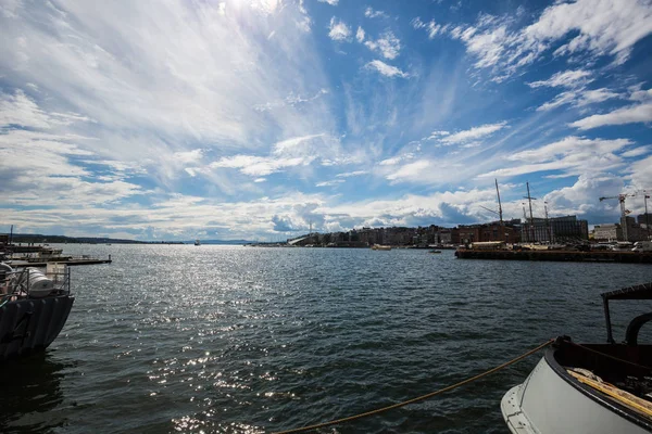 Oslo Norwegia Lipca Port Morski Lipca 2016 Oslo Norwegia Port — Zdjęcie stockowe