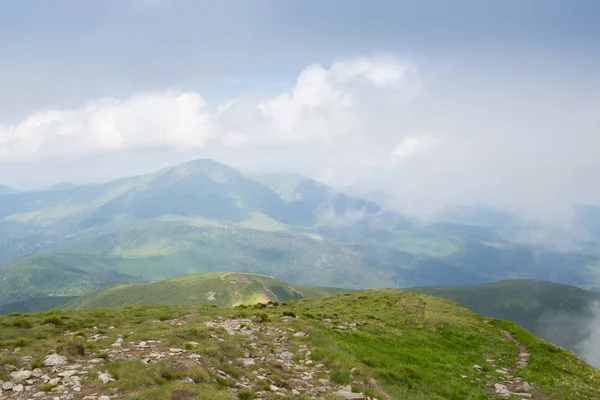 Panorama Verano Cordillera Montenegrina Cárpatos —  Fotos de Stock