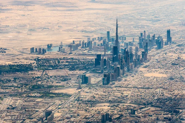 Dubai Görünümünden Uçak — Stok fotoğraf