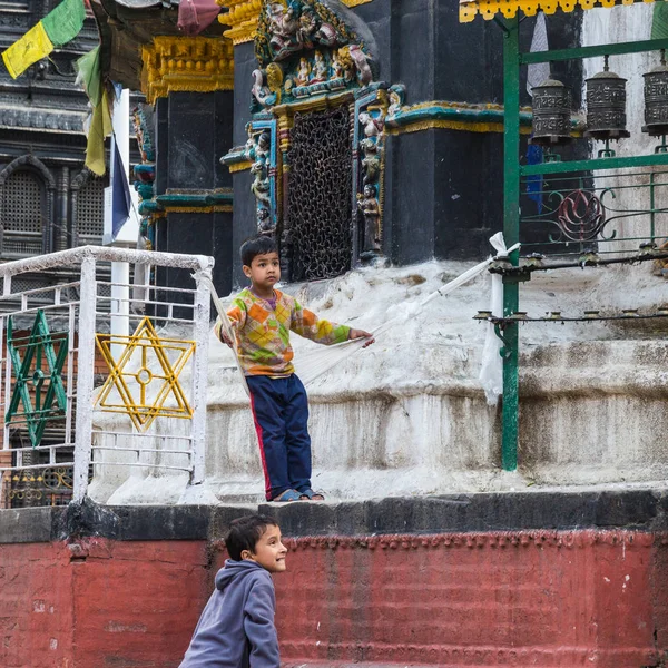 Kathmandu Nepál Március Utcáin Kathmandu Nepál Március 2015 Kathmandu Nepáli — Stock Fotó