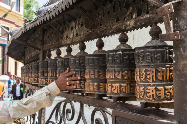 Kathmandu Nepál Március Swayambhunath Templomban Március 2015 Kathmandu Nepál Buddhista — Stock Fotó