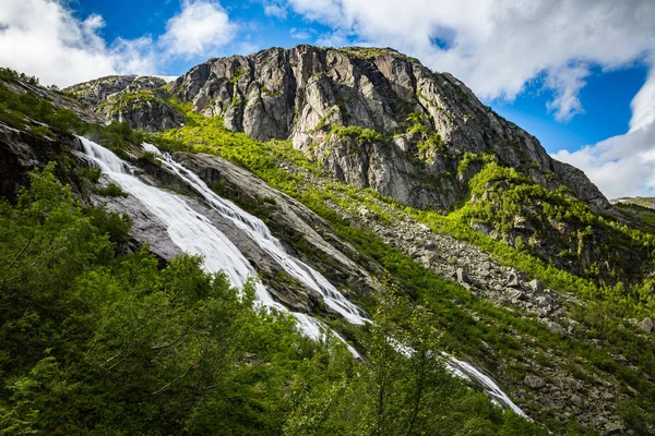Vackra Sommarlandskap Folgefonna Nationalpark Norge — Stockfoto
