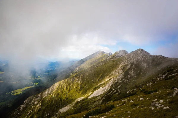 Sommerpanorama Der Montenegrinischen Bergkette Den Karpaten — Stockfoto