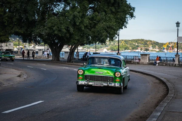 Habana Kuba Január Régi Autót Január 2018 Hegyi Kubában Régi — Stock Fotó