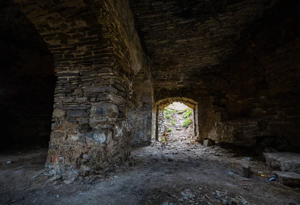 Подземелье Средневекового Замка Западе Украины — стоковое фото