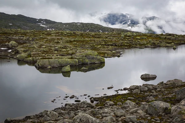 Prachtige Landschap Van Noorse Bergen Weg Naar Trolltunga — Stockfoto