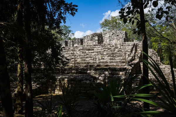 Coba Αρχαία Πόλη Των Μάγια Πολιτισμού Στο Μεξικό — Φωτογραφία Αρχείου