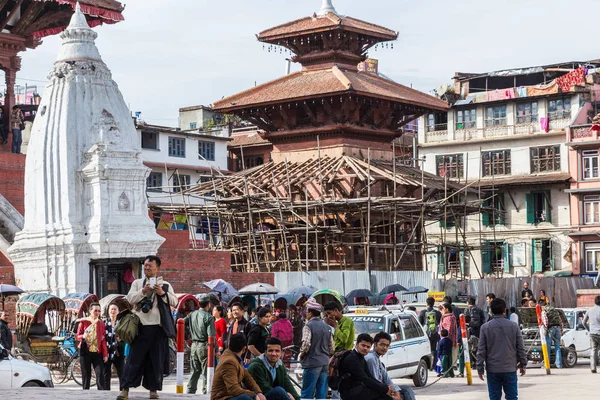 Kathmandu Nepal Marzo Plaza Durbar Marzo 2015 Katmandú Nepal Plaza — Foto de Stock