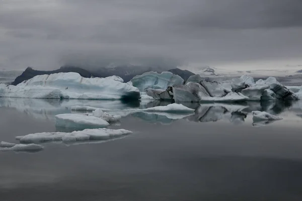 Vacker Utsikt Över Island Med Glaciärer — Stockfoto