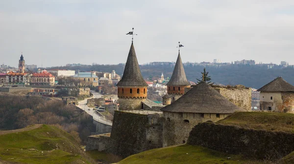 Каменец Подольский Замок Западе Украины — стоковое фото